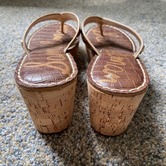HOST PICK🎉Sam Edelman Cork Platform Wedge Sandal - Picture 6 of 8